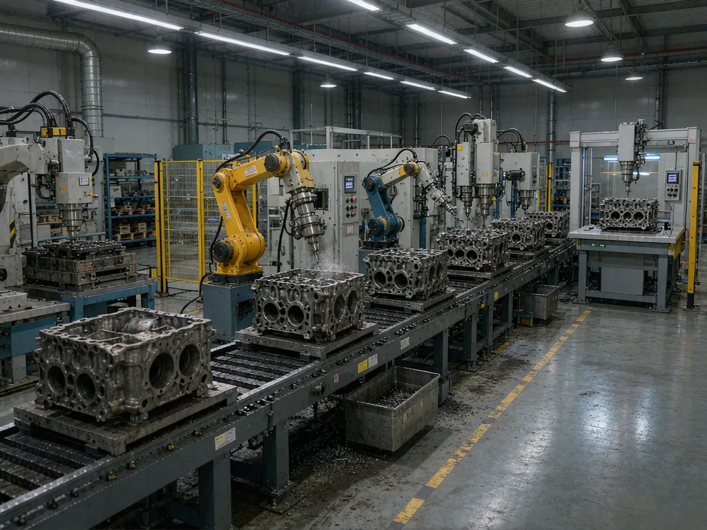 Fully automatic cylinder head production line
